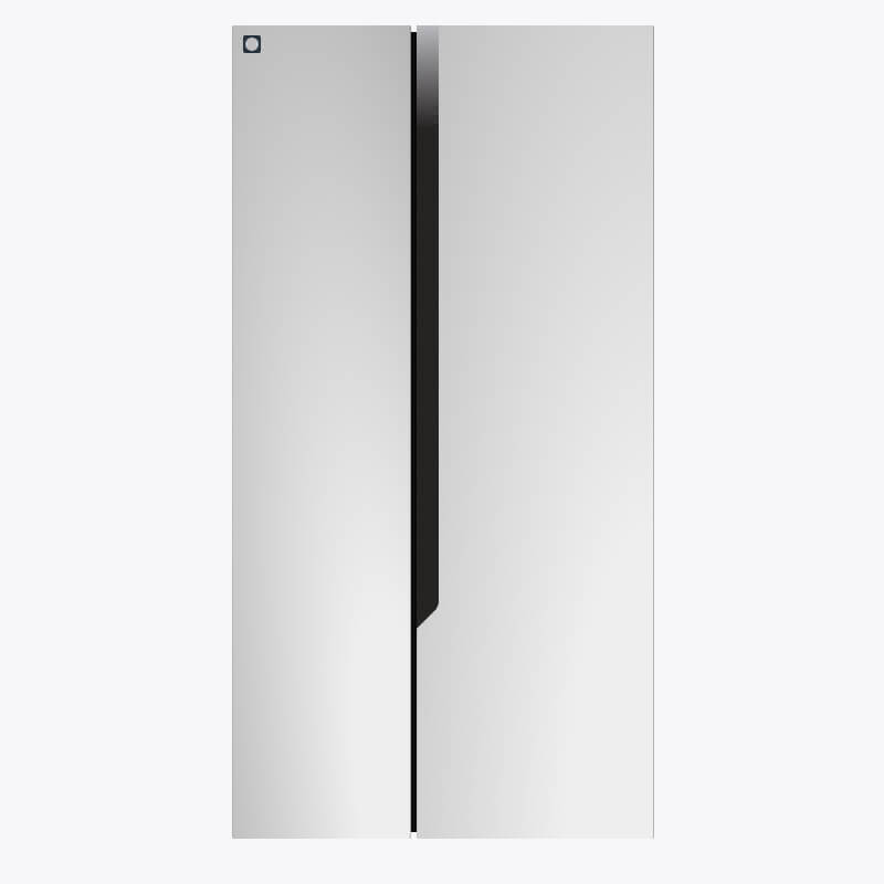 2 Door Apartment Size Refrigerator with Freezer, 7.2 cu ft, Platinum Series, Stainless Steel